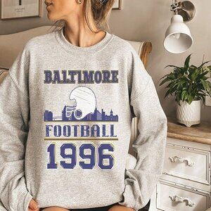 Baltimore Ravens Retro NFL Sweatshirt Football Crewneck Fan Gift Graphic 79